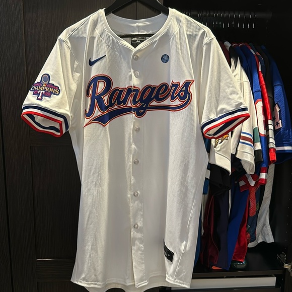 Nike MLB Other - Max Scherzer Texas Rangers Nike 2024 Gold Collection Elite Player Jersey – White
